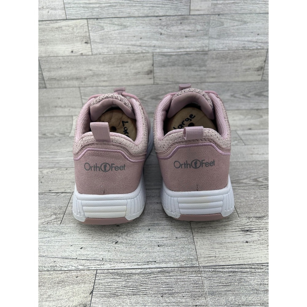 Orthofeet 846 Women 9 B Medium Mauve Pink Mesh Bungee Athletic Sneakers - Picture 7 of 16